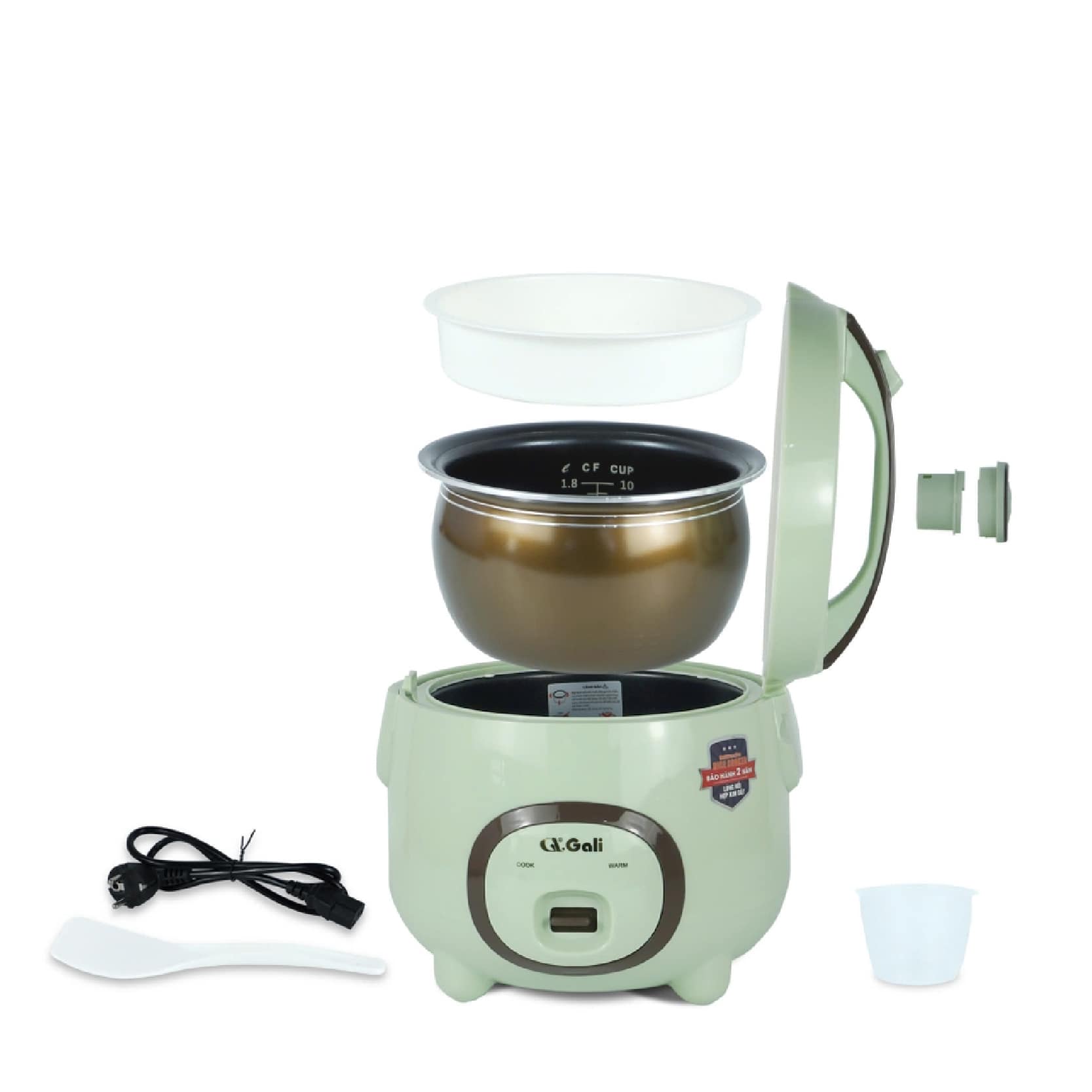 NỒI CƠM ĐIỆN NẮP GÀI GALI GL-1718M 1.8 LÍT LÒNG NỒI DẠNG NIÊU