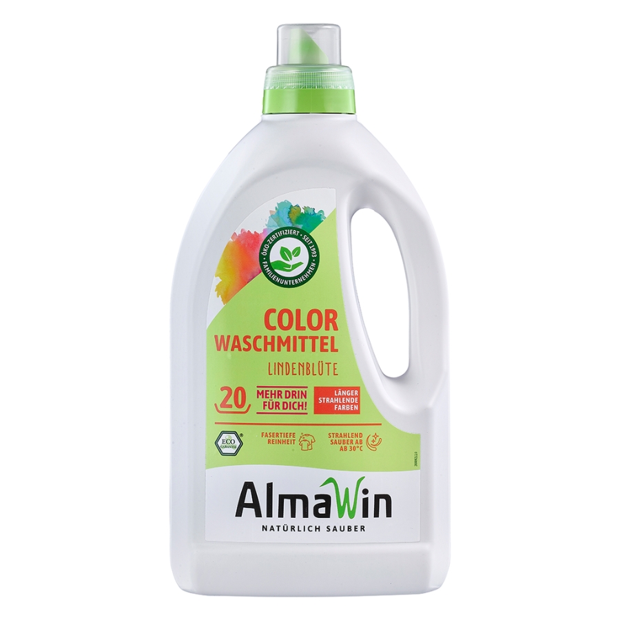 NƯỚC GIẶT VẢI MÀU ALMAWIN HỮU CƠ HƯƠNG HOA CHANH 1.5L | HÃNG ALMAWIN | MODEL HMH.8008002 | ĐẢM BẢO MÀU SẮC LÂU DÀI, AN TOÀN CHO DA.