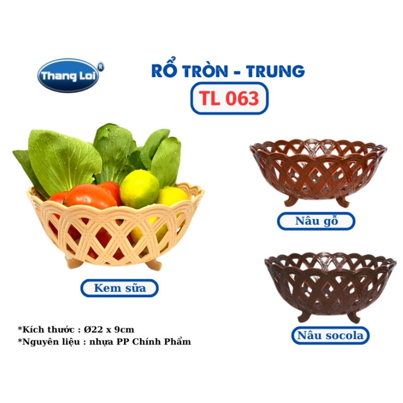 RỔ TRÒN TRUNG NHỰA THẮNG LỢI TL063