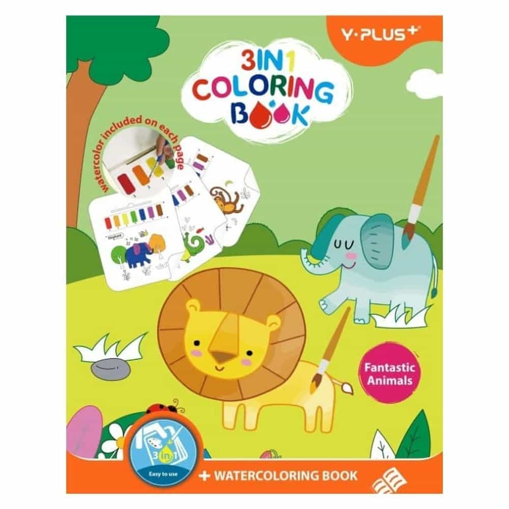 SÁCH TÔ MÀU FANTASTIC ANIMALS KÈM CỌ VẼ YPLUS QT223302