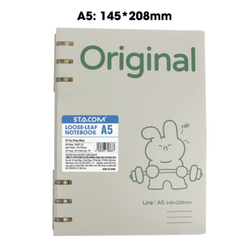 SỔ TAY CÒNG A5 40 TRANG 80GR STACOM SK007-A5
