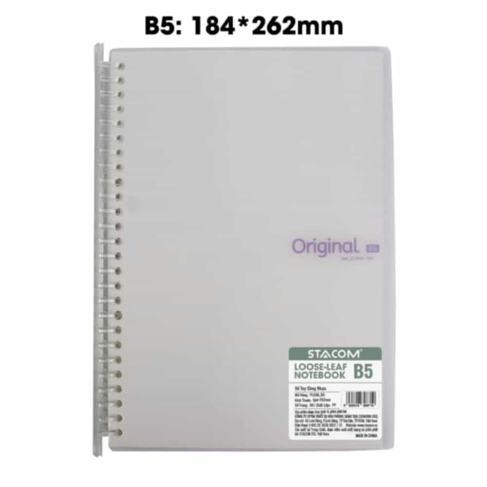 SỔ TAY CÒNG B5 80 TRANG 80GR STACOM PL096-B5