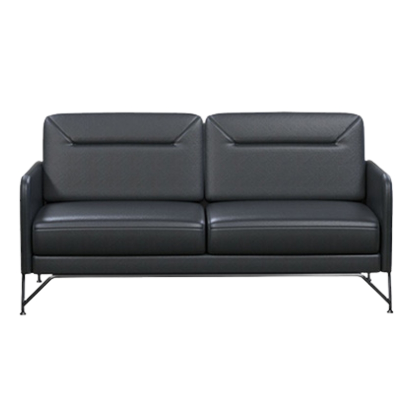 SOFA BĂNG BA BỌC DA ĐEN CAO CẤP THE ONE (HÒA PHÁT) SF706-3-DA