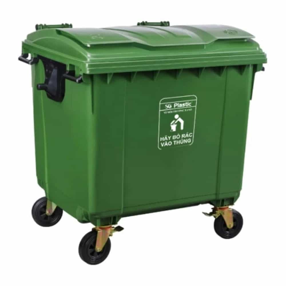 THÙNG RÁC CÔNG CỘNG NHỰA SÀI GÒN HDPE-1100L