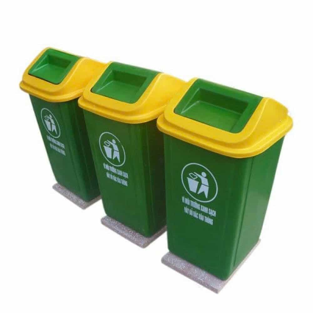 THÙNG RÁC NẮP LẬT NHỰA NT TR-XL60-NL