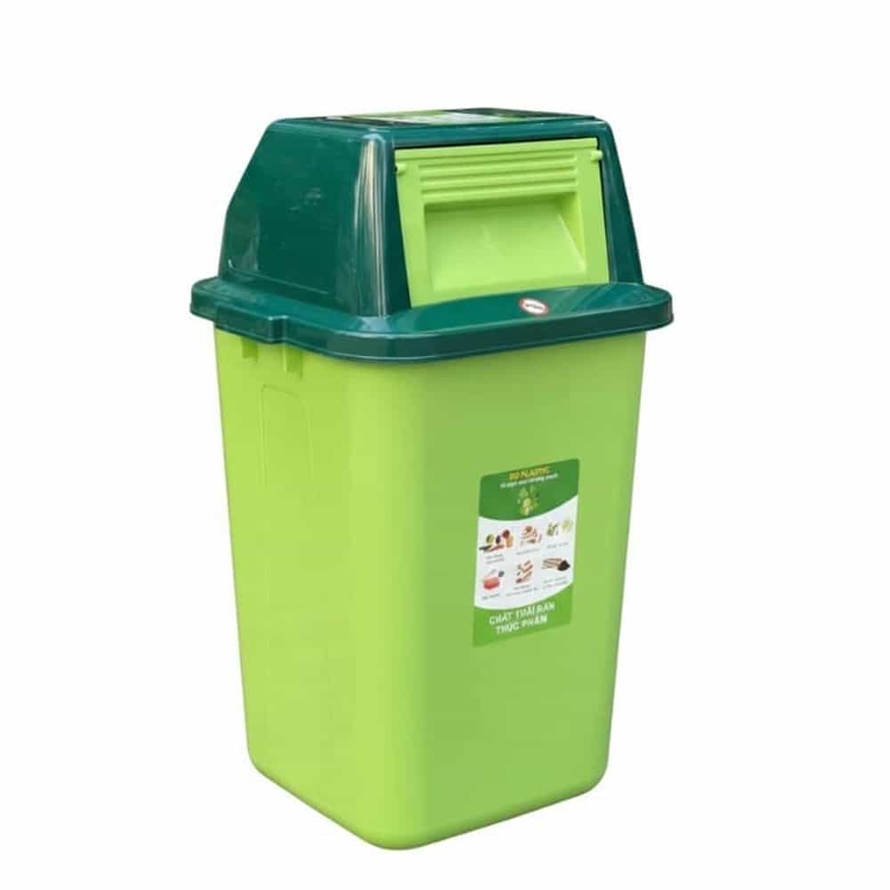 THÙNG RÁC NHỰA PP SÀI GÒN PP-42L-NL (NẮP LẬT)