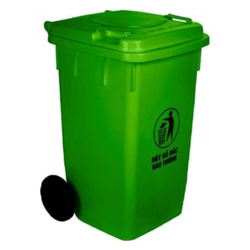 THÙNG RÁC NHỰA VIỆT NHẬT GIA LONG CC 9108 100 LÍT CÓ BÁNH XE