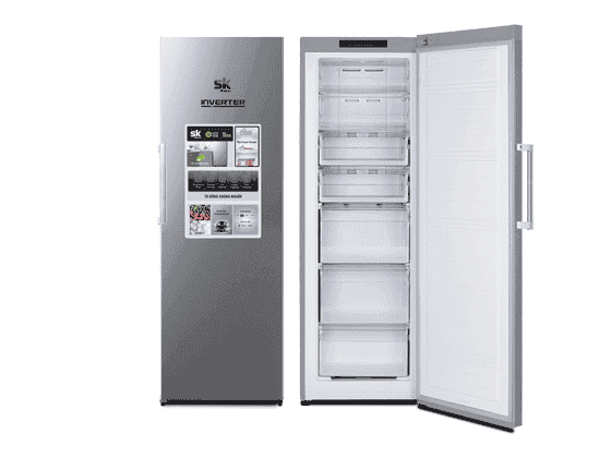 TỦ ĐÔNG ĐỨNG INVERTER SUMIKURA 300 LÍT SKFU-300/HSNI NHÔM (R600A) (2 NGĂN - 5 HỘC) (KHÔNG ĐÓNG TUYẾT)