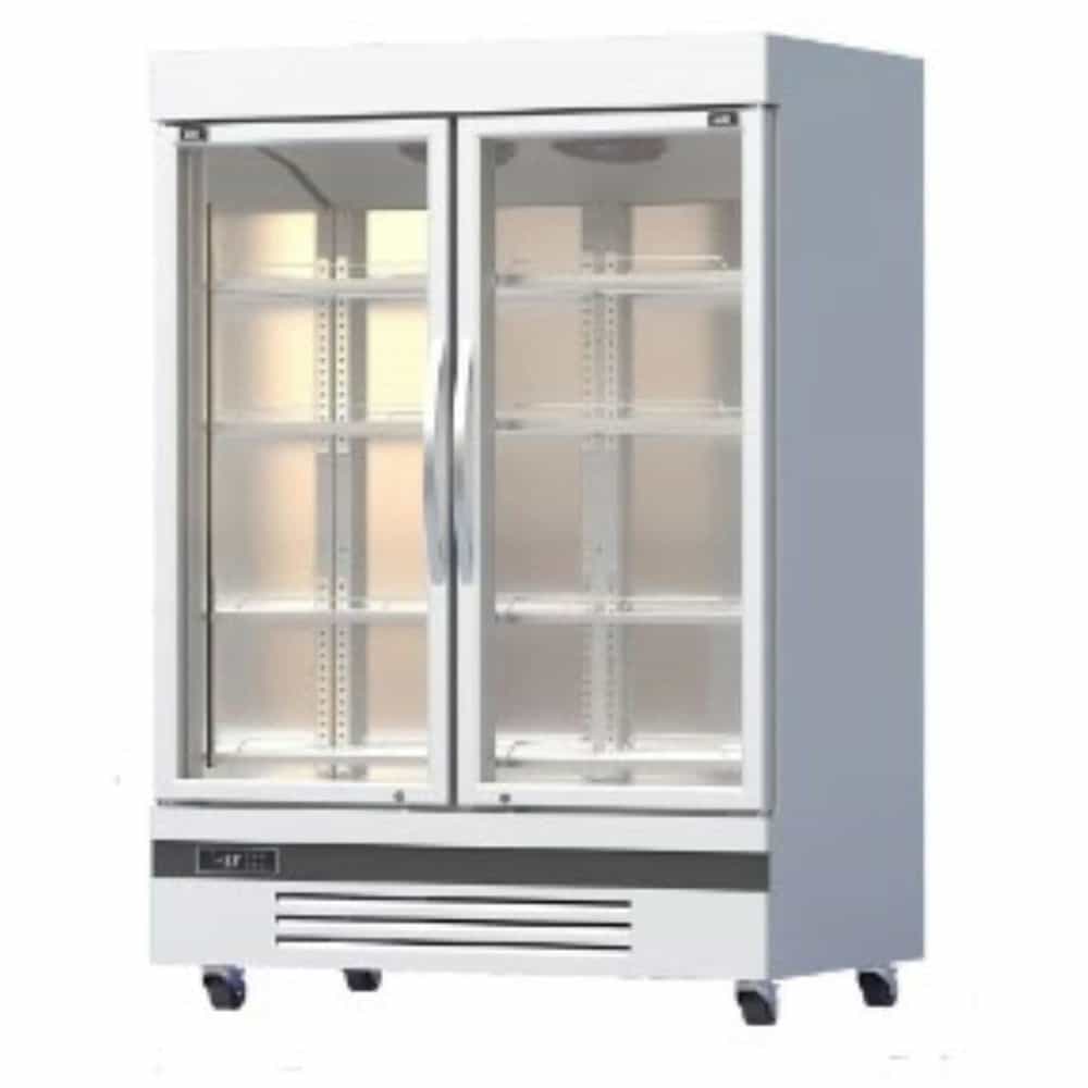 TỦ ĐÔNG INOX 2 CÁNH KÍNH HOMECEN 1100 LÍT DDQ.2K1100