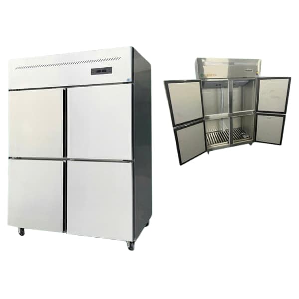 TỦ ĐÔNG INOX 4 CÁNH 1200 LÍT CLASSIC WORK TB-1200FD (QUẠT GIÓ) (R290)