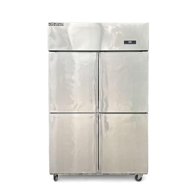 TỦ ĐÔNG INOX 4 CÁNH INOX KANAWA 1038 LÍT KW-4CBO-QG (QUẠT GIÓ) (R290)