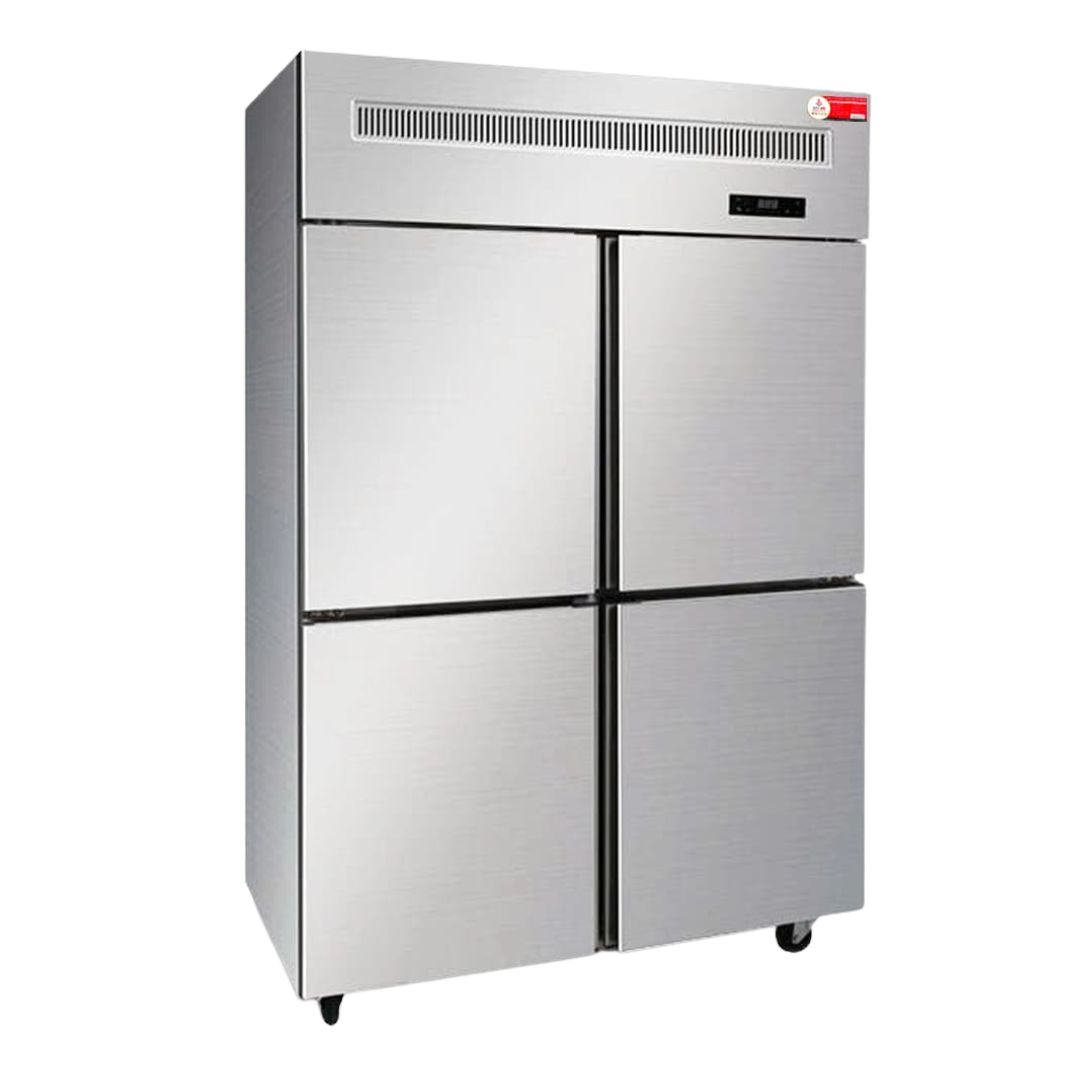 TỦ ĐÔNG INOX 4 CÁNH OUCBOLL 870 LÍT BCD-1200F-760-D (QUẠT GIÓ)