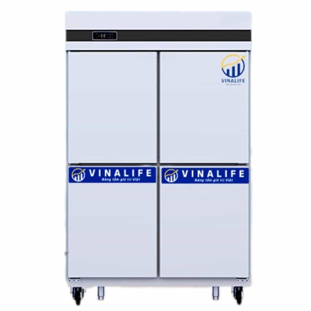 TỦ ĐÔNG INOX 4 CÁNH VINALIFE VNL-TBA 1000 QUẠT GIÓ 1000L