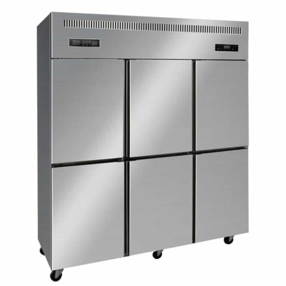 TỦ ĐÔNG MÁT INOX 6 CÁNH OUCBOLL 1380 LÍT BCD-1800F-DM (QUẠT GIÓ)
