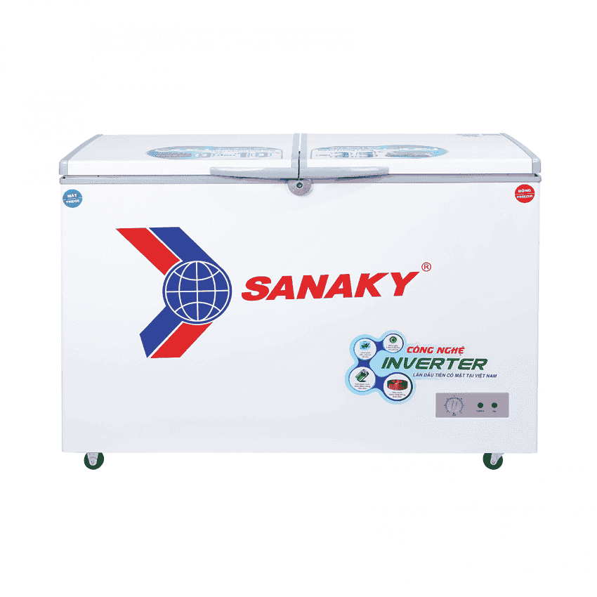 TỦ ĐÔNG MÁT SANAKY INVERTER VH-3699W3 260 LÍT DÀN ĐỒNG