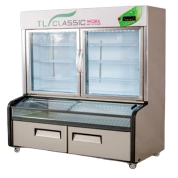 TỦ ĐÔNG MÁT TRƯNG BÀY 1300 LÍT CLASSIC WORK CLASSIC V2-2C (ĐỒNG) (R290)
