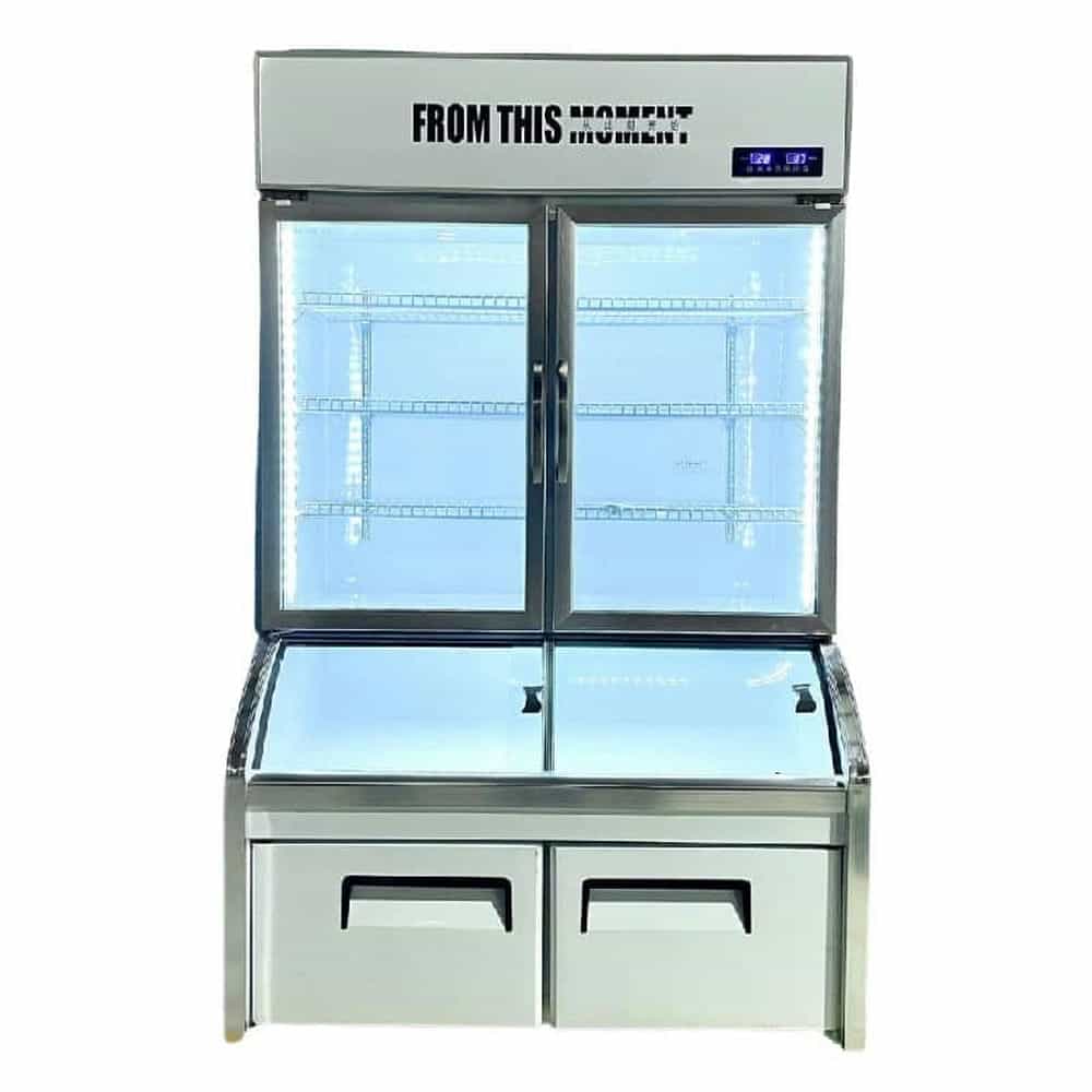 TỦ ĐÔNG MÁT TRƯNG BÀY LIGHTCOOL 710 LÍT LS-1800F-710L ĐỒNG (R290A)