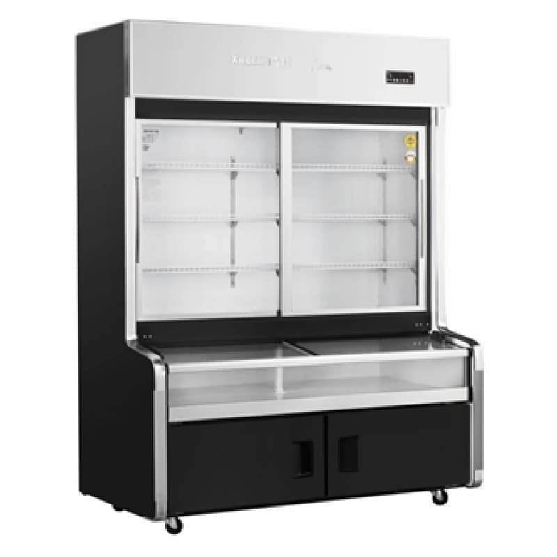 TỦ ĐÔNG TRƯNG BÀY KEM CỬA LÙA SNOW VILLAGE 1131 LÍT DC-1600HY ĐỒNG/QUẠT GIÓ (R290A)