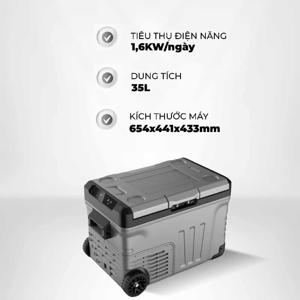 TỦ LẠNH DI ĐỘNG P-EMIC 35 LÍT P-ZBD35