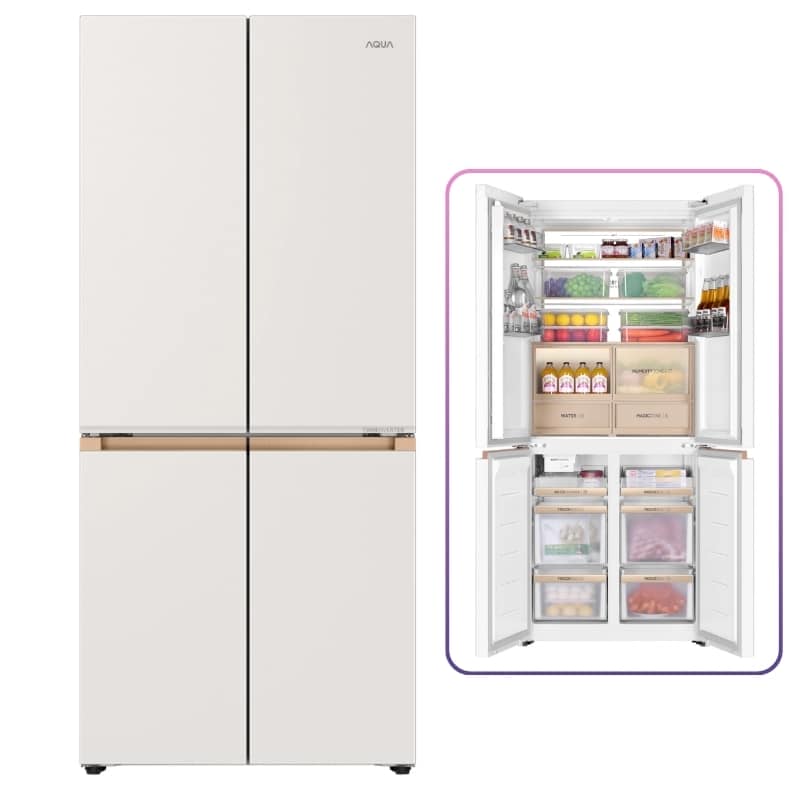 TỦ LẠNH MULTI DOOR INVERTER AQUA 508 LÍT AQR-MA580XA(MC)U1