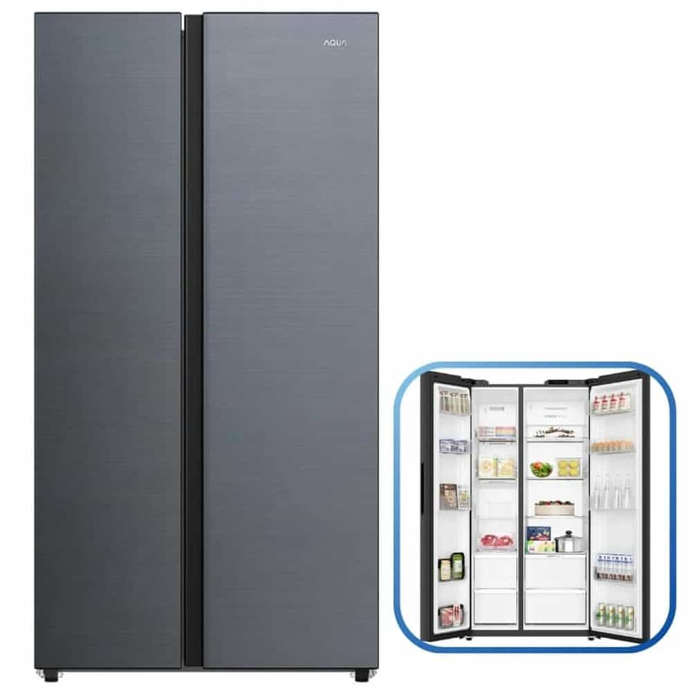 TỦ LẠNH SIDE BY SIDE INVERTER AQUA 569 LÍT AQR-S633XA(SL)