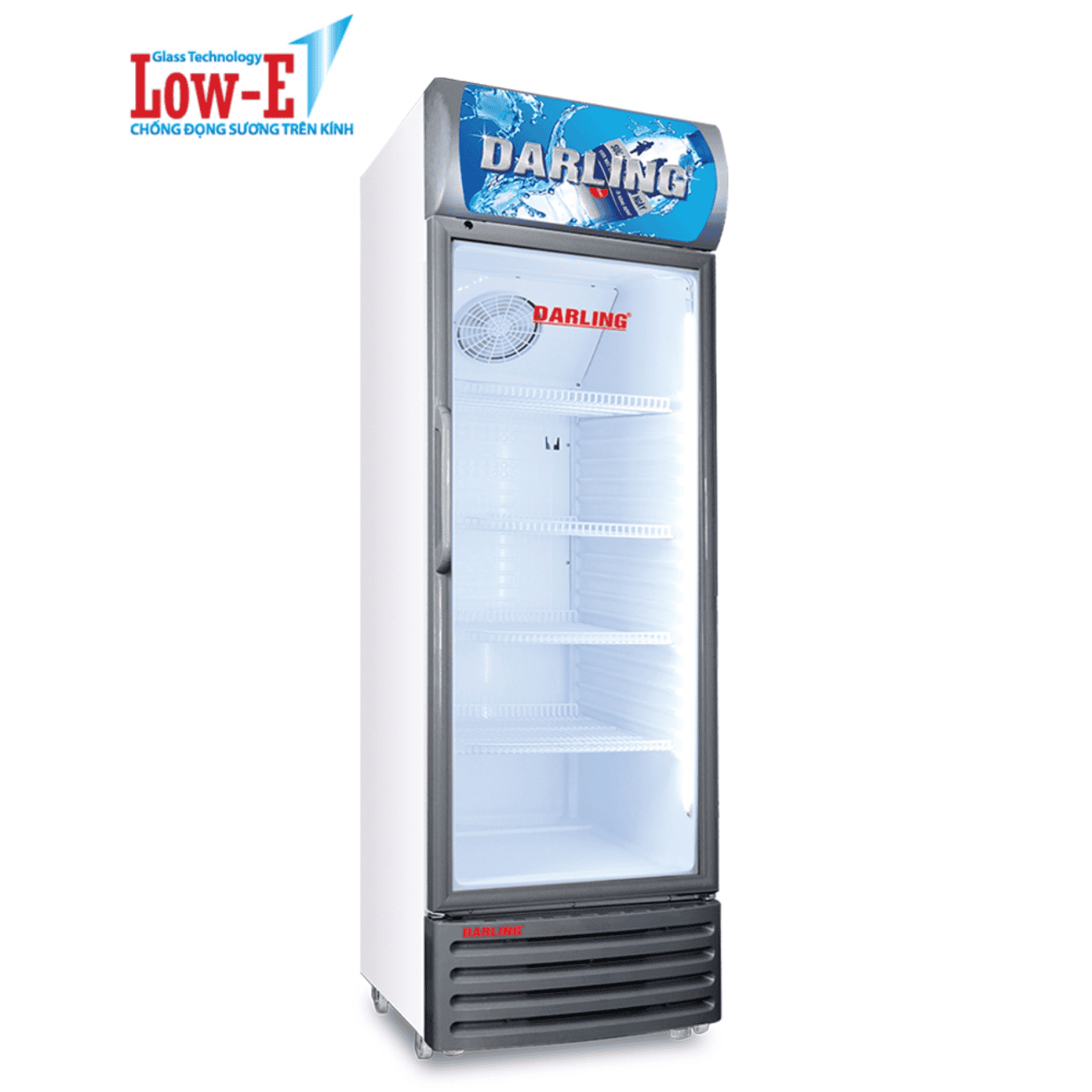 TỦ MÁT DARLING 360/250 LÍT DL-3600AL NHÔM (R134A)