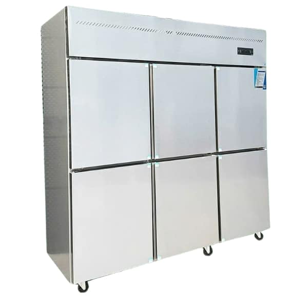 TỦ MÁT INOX 6 CÁNH 1600 LÍT CLASSIC WORK TB-1800FD (QUẠT GIÓ) (R290)