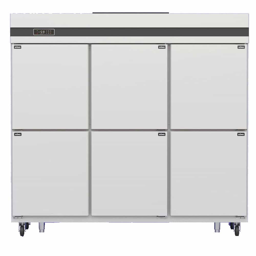TỦ MÁT INOX 6 CÁNH HOMECEN 1750 LÍT MDQ.6I1750
