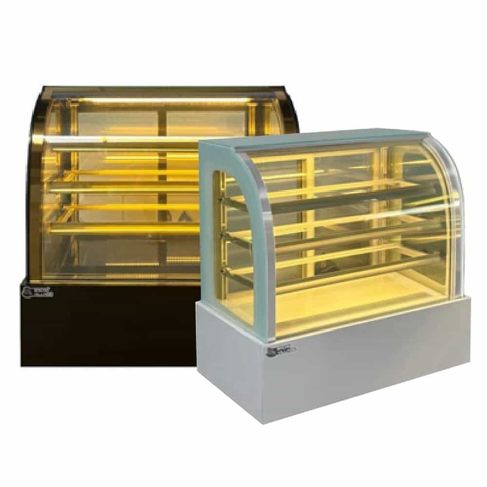 TỦ MÁT TRƯNG BÀY BÁNH KEM KÍNH CONG SNOW VILLAGE 120 LÍT GB-100.Z4 QUẠT GIÓ (R290A)