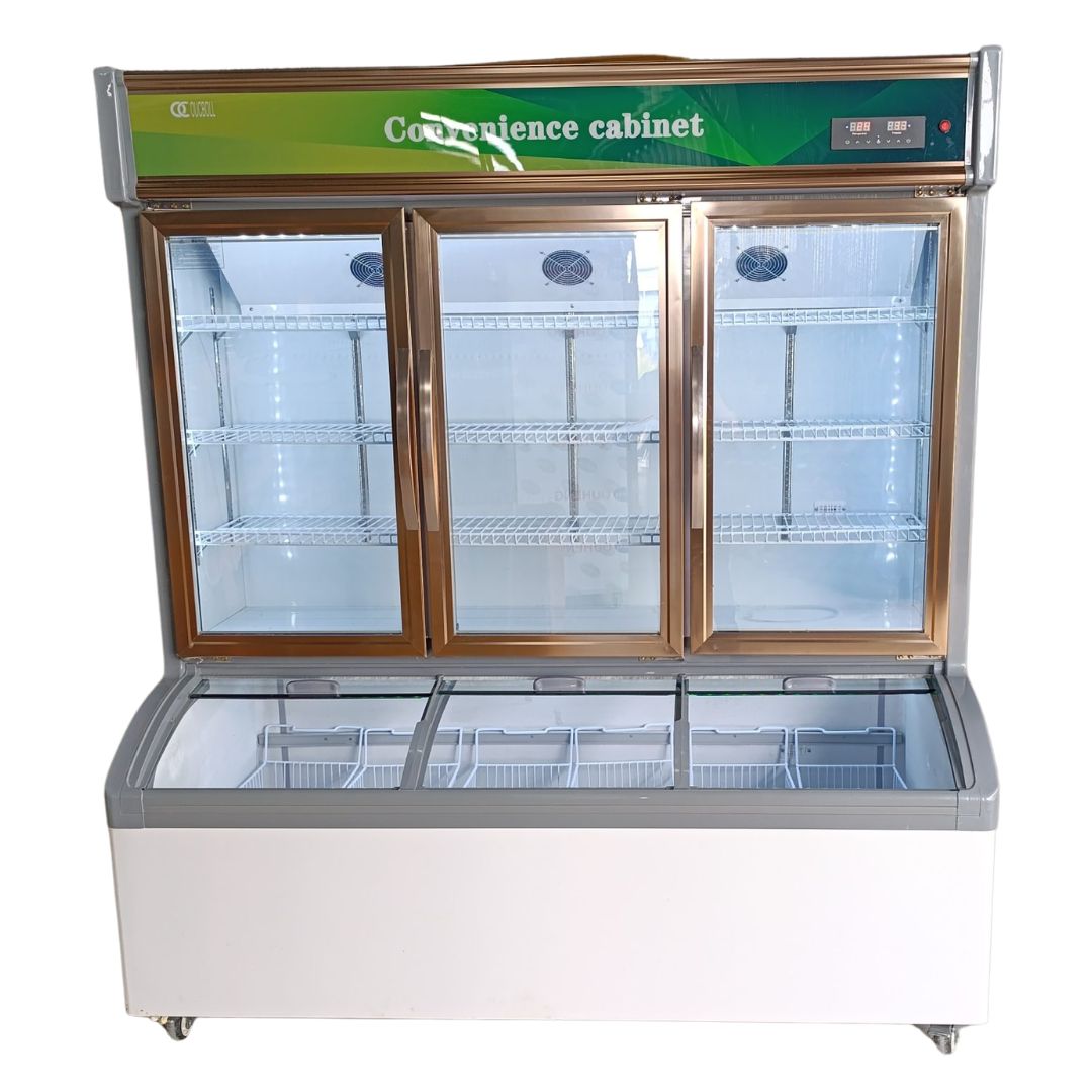 TỦ MÁT TRƯNG BÀY SIÊU THỊ KÍNH LÙA OUCBOLL 1217 LÍT LC-1780S TRỰC TIẾP (R290A)