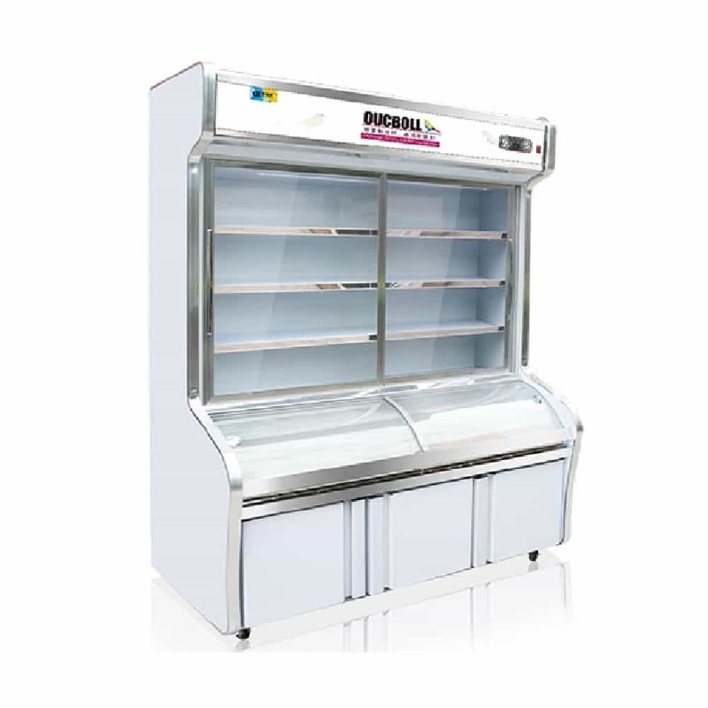 TỦ MÁT TRƯNG BÀY SIÊU THỊ OUCBOLL 904 LÍT LCD-1600S ĐỒNG (R290)