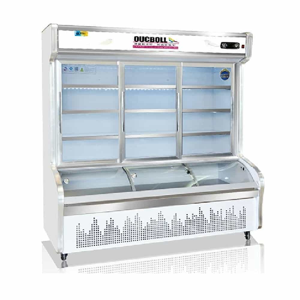 TỦ MÁT TRƯNG BÀY SIÊU THỊ OUCBOLL 918 LÍT LCD-2000 ĐỒNG (R290)