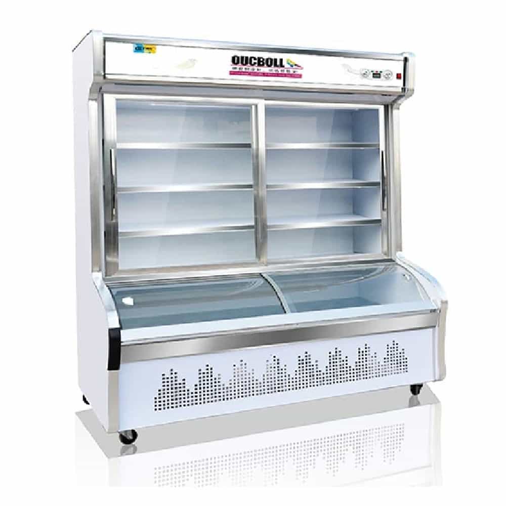 TỦ MÁT TRƯNG BÀY SIÊU THỊ OUCBOLL 925 LÍT LCD-1600 ĐỒNG (R290)