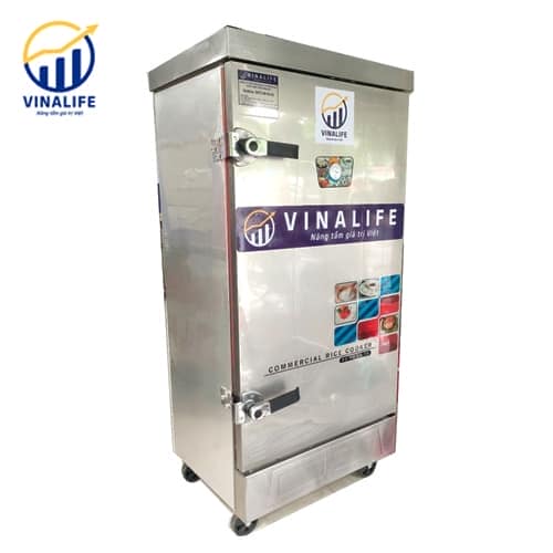 TỦ NẤU CƠM ĐIỆN VINALIFE VNL-TCĐGR-12 12 KHAY CÔNG SUẤT 12KW