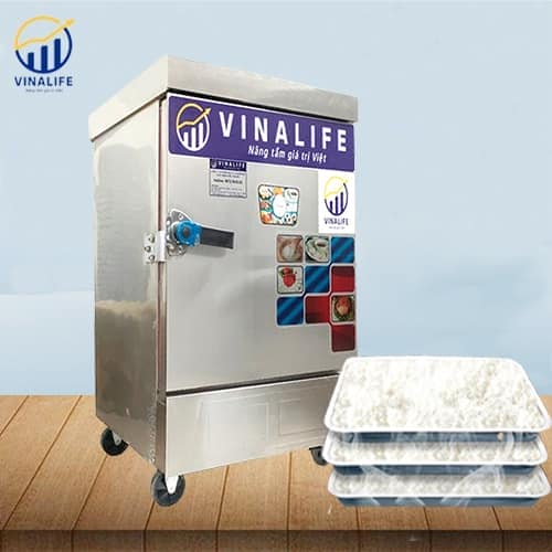 TỦ NẤU CƠM DÙNG ĐIỆN CÓ ĐIỀU KHIỂN CƠ 6 KHAY VINALIFE 25 KG VNL-TCC 6