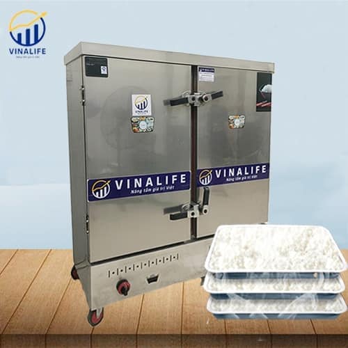 TỦ NẤU CƠM VINALIFE VNL-TCG-24 24 KHAY DÙNG GAS 100KG