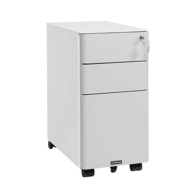 TỦ TÀI LIỆU HYPERWORK HPW-MC02-GRY NHỎ GỌN, 3 NGĂN, THÉP BỀN