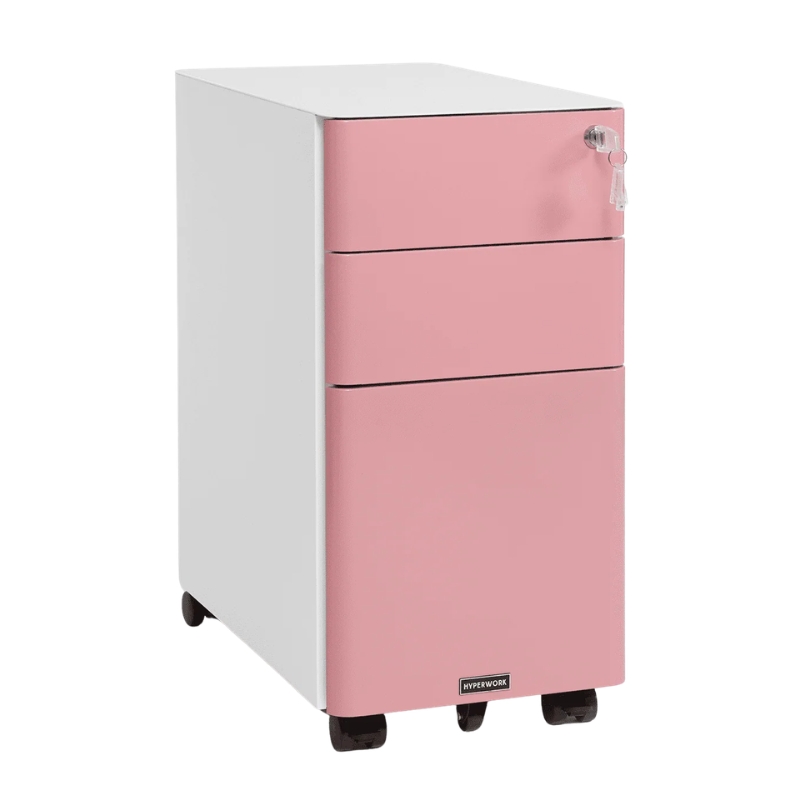 TỦ TÀI LIỆU THÉP DI ĐỘNG HYPERWORK IVY SLIM HPW-MC02-PNK
