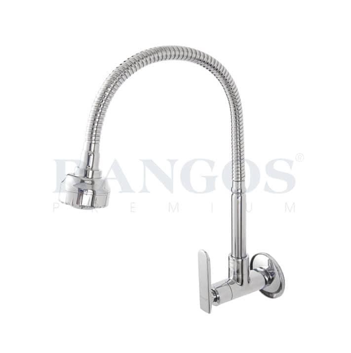 VÒI RỬA CHÉN RANGOS RG-504 MẠ CROM, CẦN MỀM XOAY 360°