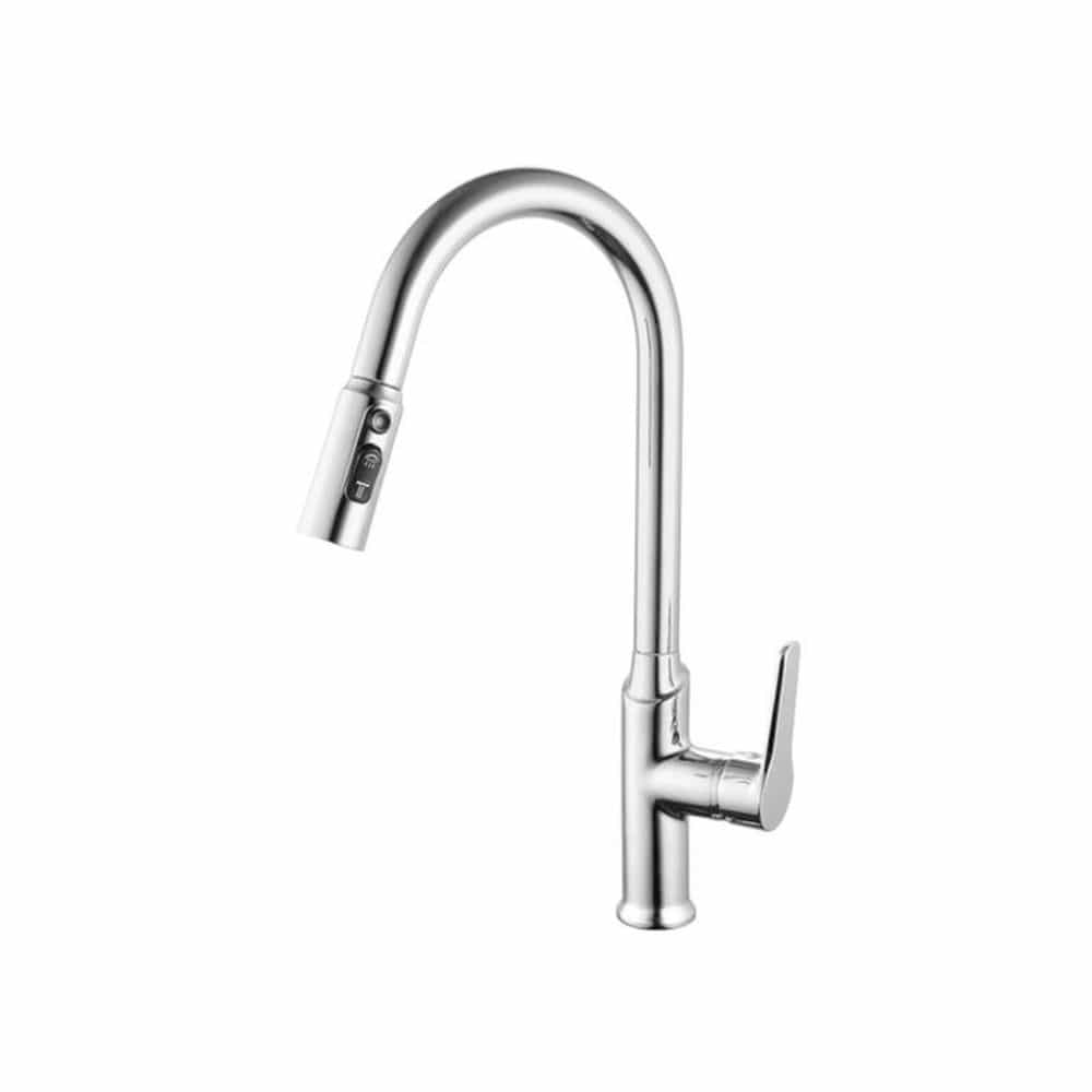 VÒI RỬA CHÉN OGIER GLF 686 DÂY RÚT NÓNG LẠNH, XOAY 360°