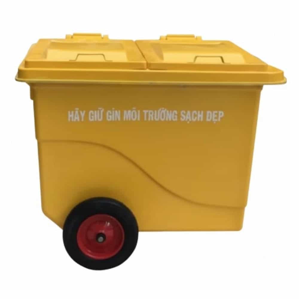 XE ĐẨY RÁC CÔNG CỘNG NHỰA BÁNH ĐÚC SÀI GÒN SG-CC-660L-BD