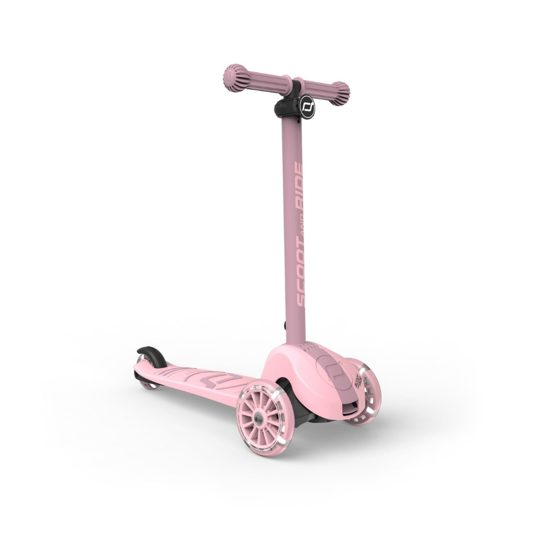 XE SCOOTER TRẺ EM SCOOT AND RIDE HIGHWAYKICK 3S ROSE BÁNH LED