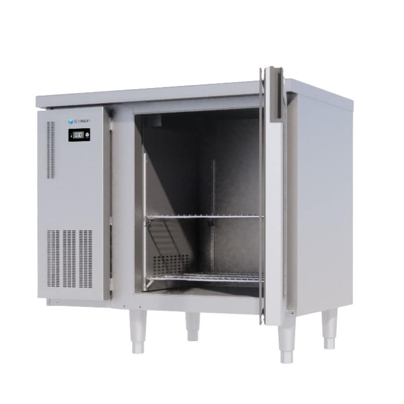 BÀN MÁT INOX 1 CÁNH KÍNH ICYMAX 170 LÍT ICR-1G096 QUẠT GIÓ (R290) (INOX 430)