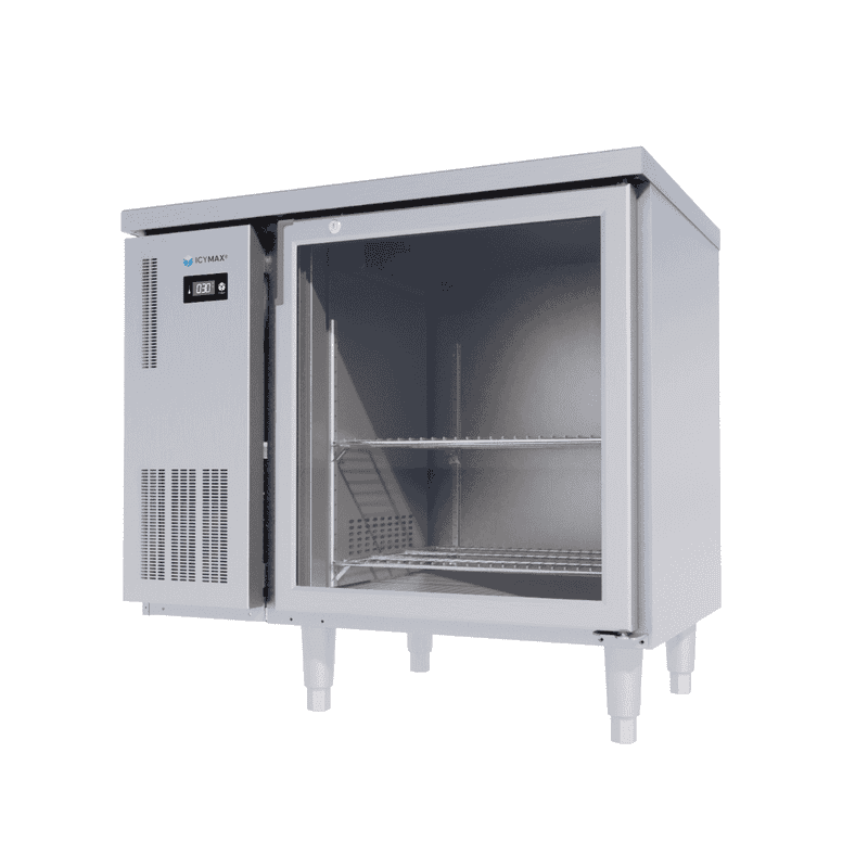 BÀN MÁT INOX 1 CÁNH KÍNH ICYMAX 220 LÍT ICR-1G097 QUẠT GIÓ (R290) (INOX 430)
