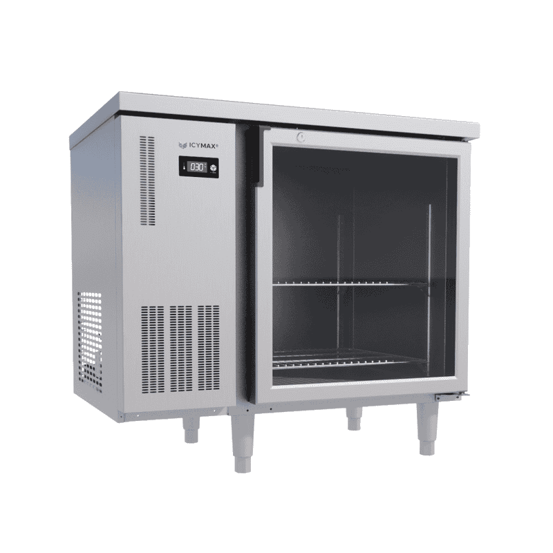 BÀN MÁT INOX 1 CÁNH KÍNH ICYMAX 220 LÍT ICR-1G097 QUẠT GIÓ (R290) (INOX 430)