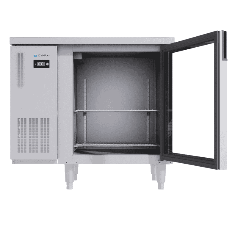BÀN MÁT INOX 1 CÁNH KÍNH ICYMAX 220 LÍT ICR-1G097 QUẠT GIÓ (R290) (INOX 430)