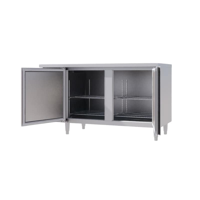 BÀN MÁT INOX 2 CÁNH ICYMAX 330 LÍT ICR-2S156 QUẠT GIÓ (R290) (INOX 430)