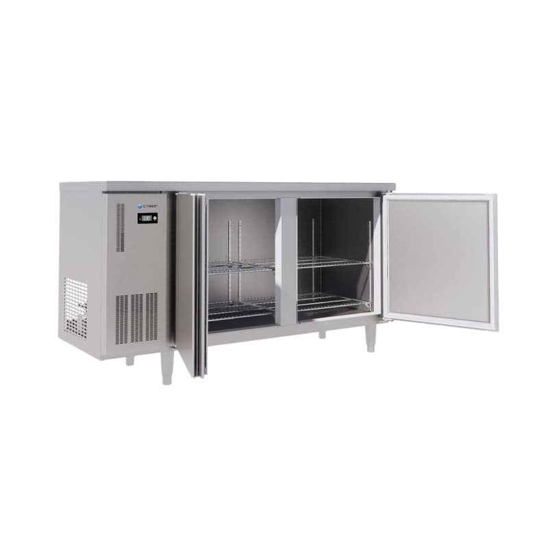 BÀN MÁT INOX 2 CÁNH ICYMAX 330 LÍT ICR-2S156 QUẠT GIÓ (R290) (INOX 430)