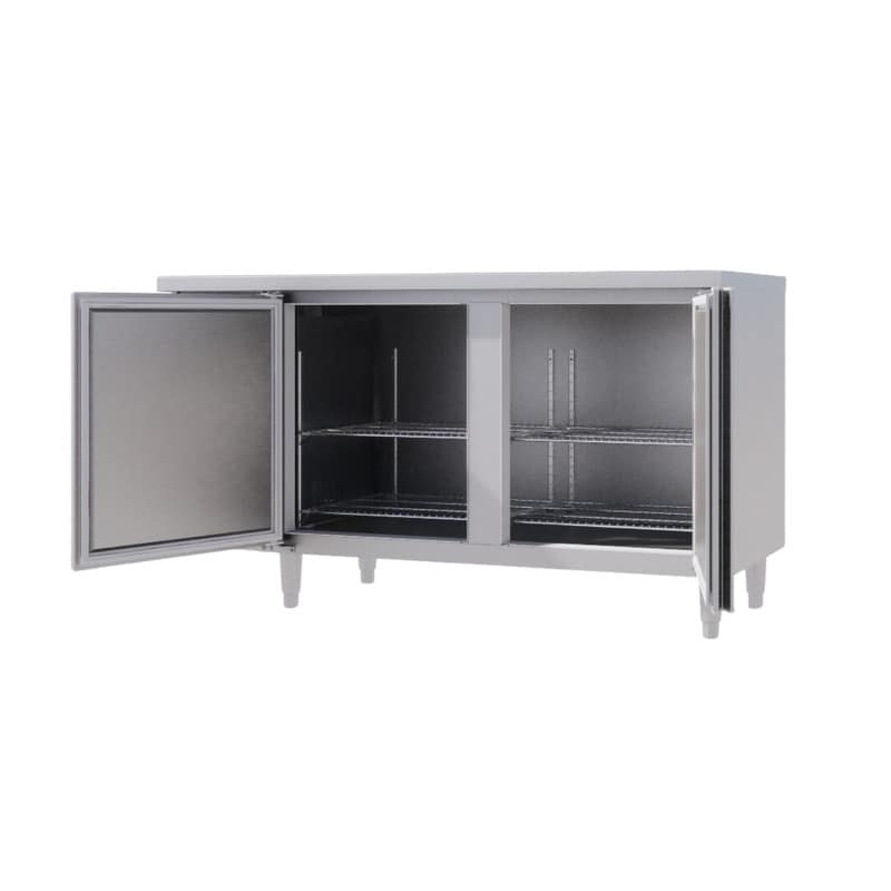 BÀN MÁT INOX 2 CÁNH ICYMAX 430 LÍT ICR-2S157 QUẠT GIÓ (R290) (INOX 430)