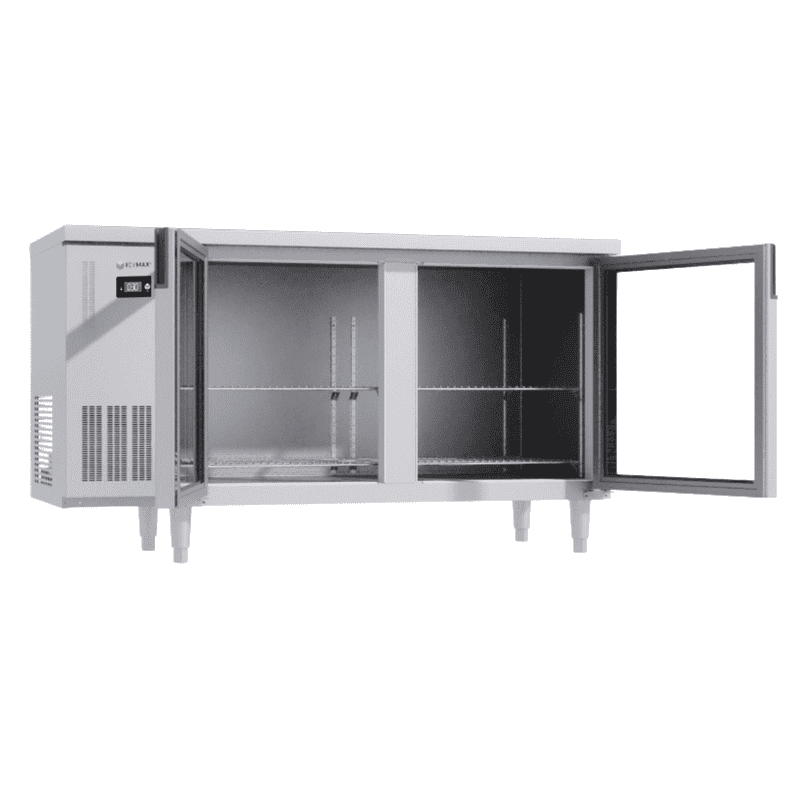 BÀN MÁT INOX 2 CÁNH KÍNH ICYMAX 330 LÍT ICR-2G156 QUẠT GIÓ (R290) (INOX 430)
